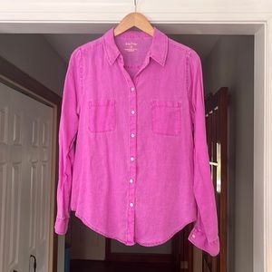 Lilly Pulitzer Pink Button Down Shirt